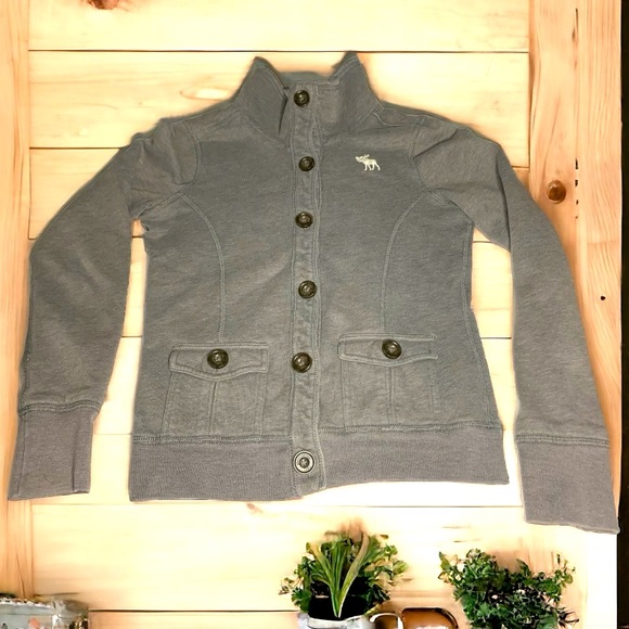 ABERCROMBIE & FITCH Girls button down sweater- X-large - Picture 2 of 5